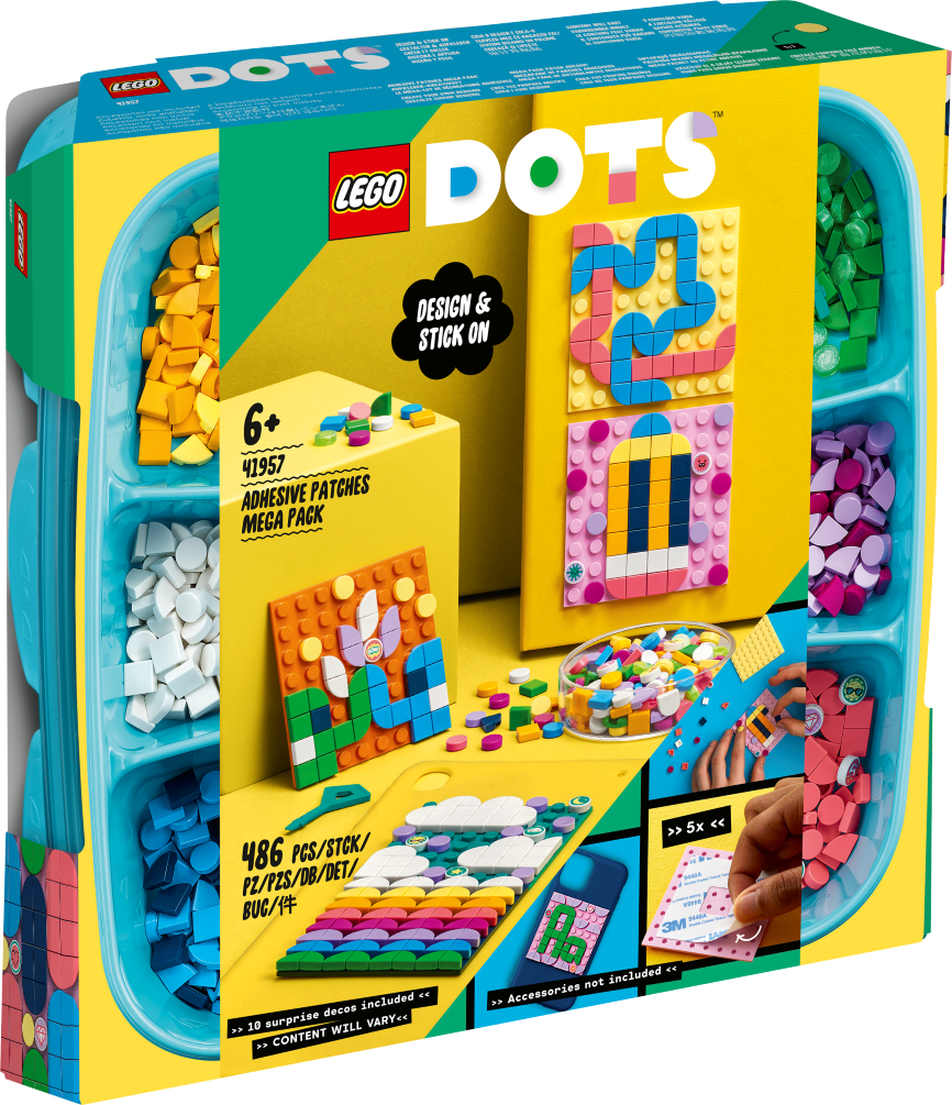 41957 LEGO® DOTS Большой набор пластин-наклеек с тайламиs, 6+ лет,модель 2022 года