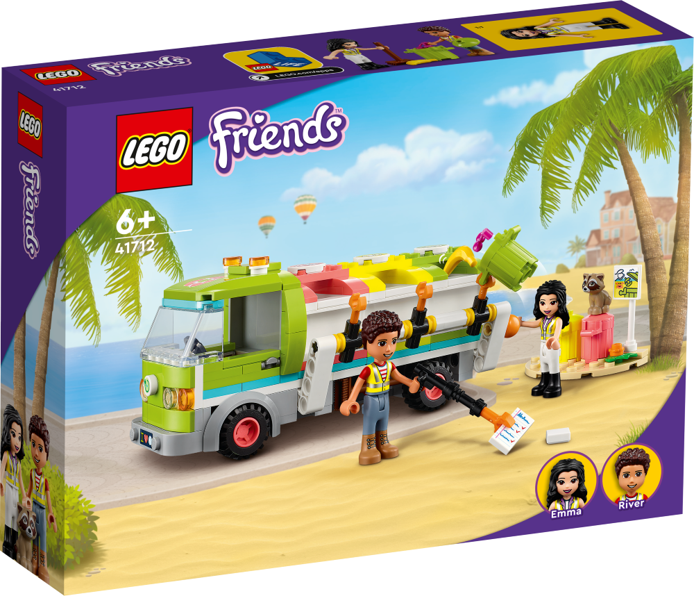 41712 LEGO® Friends Грузовик для переработки отходов, 6+ лет,модель 2022 года