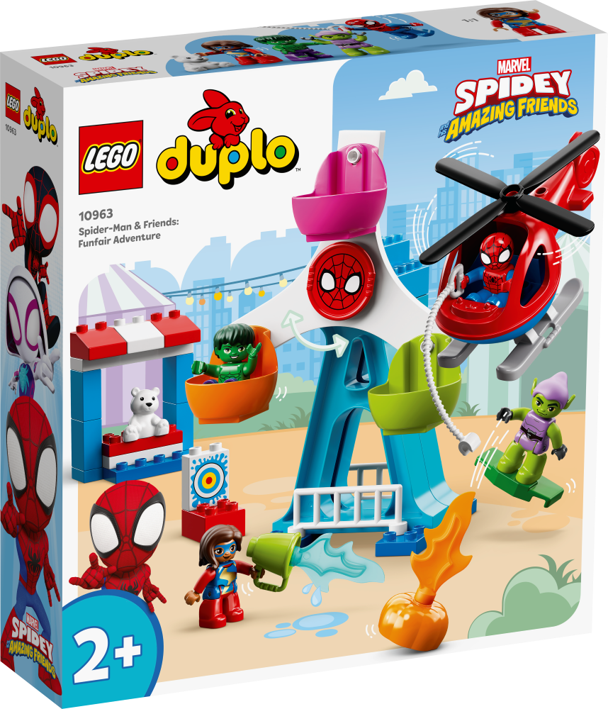 10963 LEGO® DUPLO Zirnekļcilvēks un draugi: piedzīvojumi atrakciju parkā, 2+ gadi, 2022. gada modelis