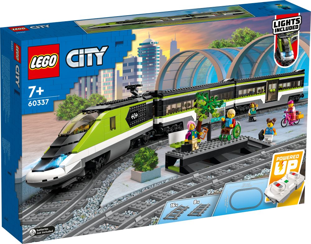 60337 LEGO® City Пассажирский поезд-экспресс, 7+ лет,модель 2022 года