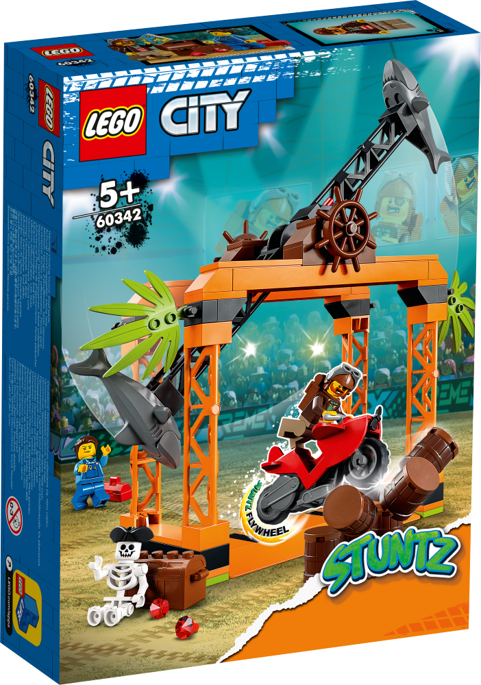 60342 LEGO® City Haizivs uzbrukuma triku izaicinājums, 5+ gadi, 2022. gada modelis