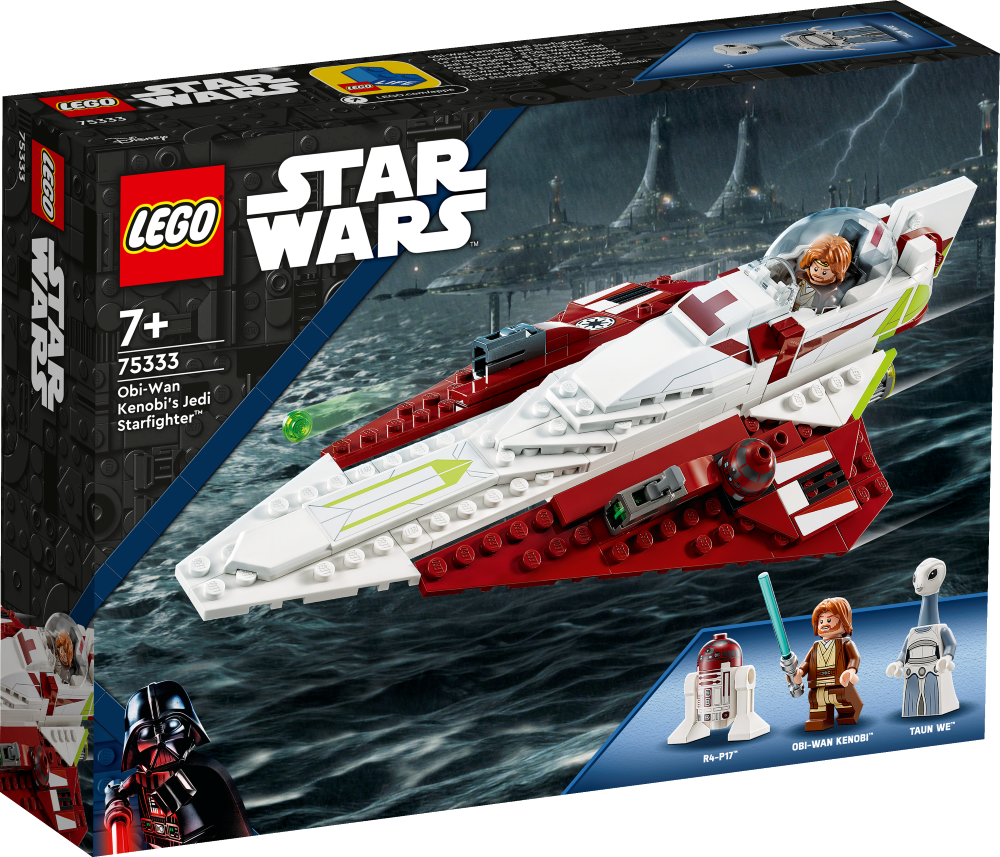 75333 LEGO® Star Wars™ Obi-Wan Kenobi džedu Starfighter™, 7+ gadi, 2022. gada modelis