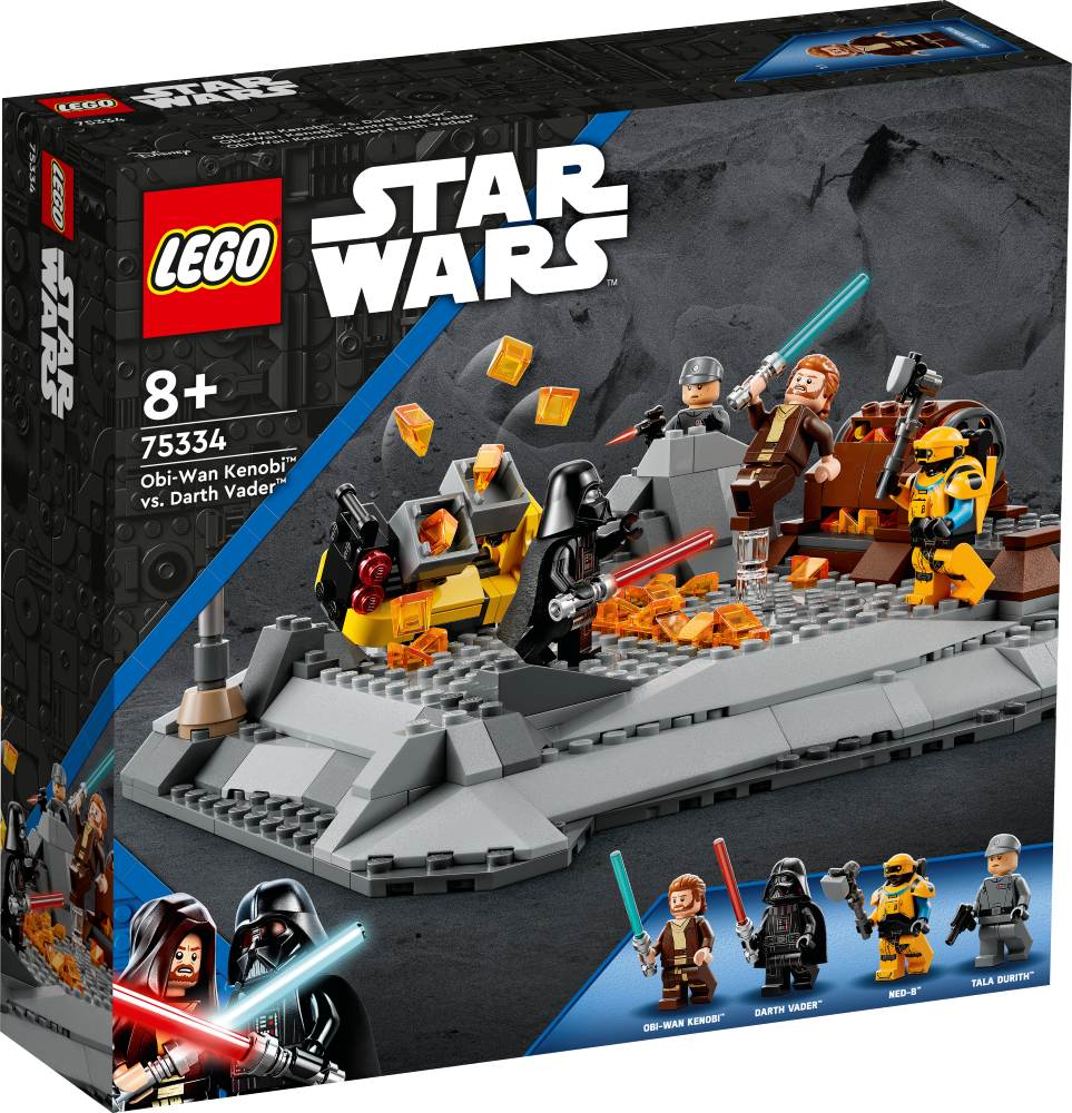 75334 LEGO® Star Wars™ Obi-Wan Kenobi™ pret Darth Vader™ , 8+ gadi, 2022. gada modelis