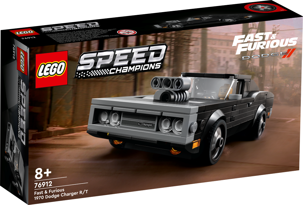 76912 LEGO® Speed Champions Fast & Furious 1970 Dodge Charger R/T, 8+ лет,модель 2022 года