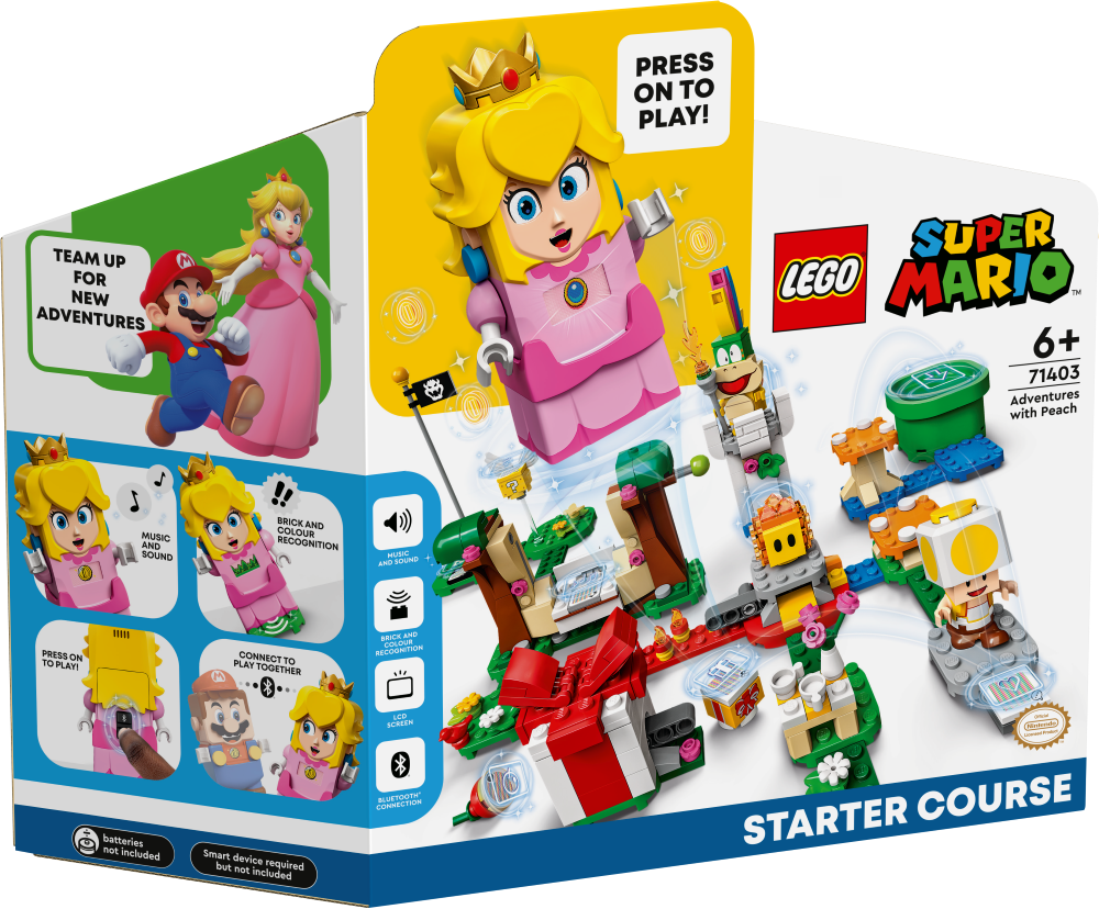 # 71403 LEGO® Super Mario Piedzīvojumi ar Peach: sākuma maršruts, 6+ gadi, 2022. gada modelis