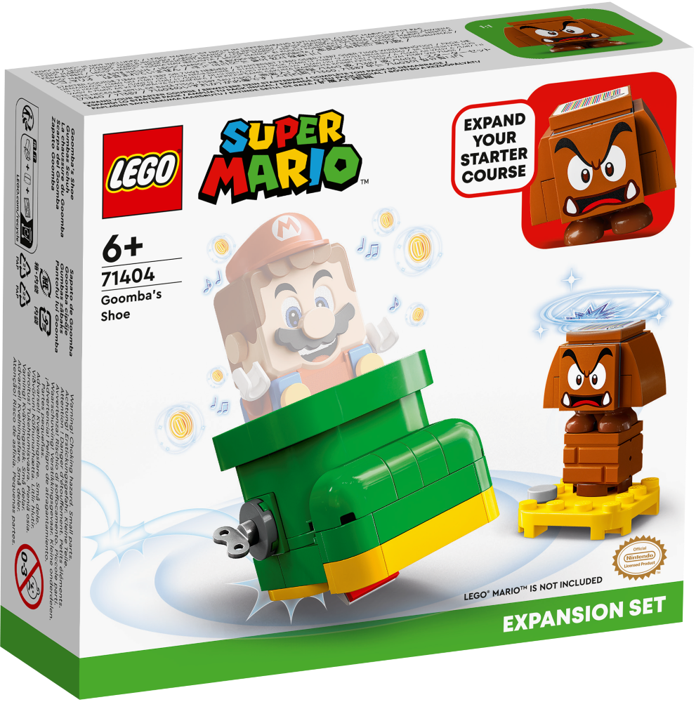 71404 LEGO® Super Mario Gumbas zābaka paplašinājuma maršruts, 6+ gadi, 2022. gada modelis
