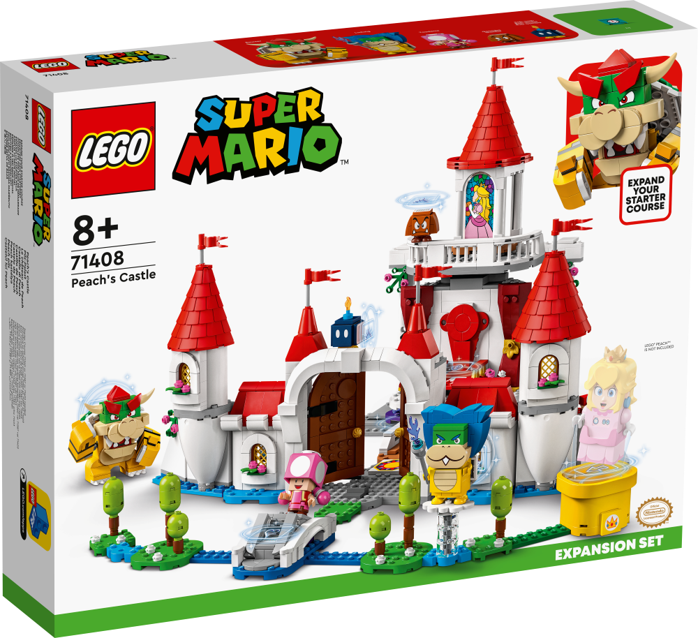 71408 LEGO® Super Mario Peach pils paplašinājuma maršruts, 8+ gadi, 2022. gada modelis