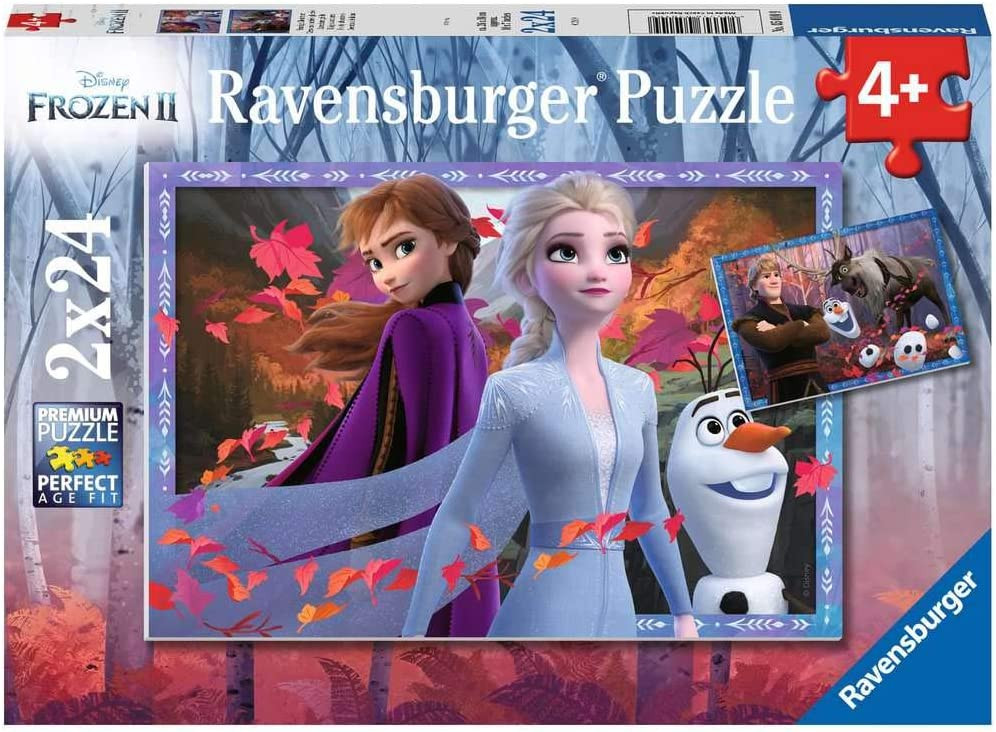 Ravensburger Puzle Frozen Anna, Elzaun Olaf (2bildītes x 24 gab.) 4+ gadiem 05010