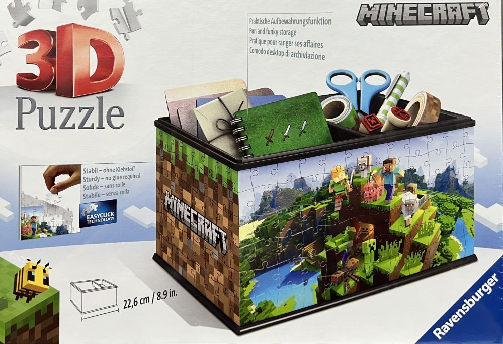 Ravensburger 3D Puzle Kārba sīkumiņiem - Minecraft (216 gab.) 8+ gadiem 11286