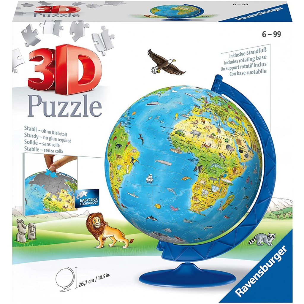 Ravensburger 3D Пазл - Глобус (180 шт.) 6+ лет 12338