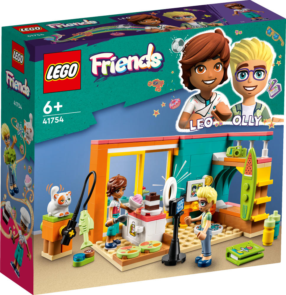 41754 LEGO® Friends Комната Лео , 6+ лет, модель 2023 года