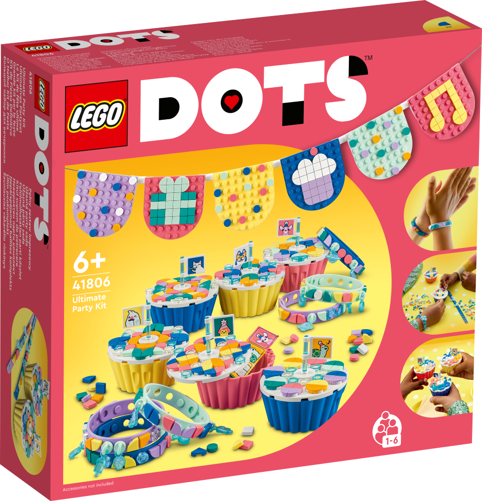 41806 LEGO® DOTS Nepārspējamais ballītes komplekts, 6+ gadi, 2023. gada modelis