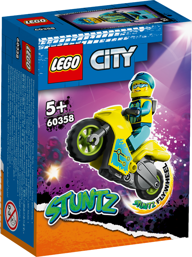 60358 LEGO® City Кибер трюковый мотоцикл, 5+ лет, модель 2023 года