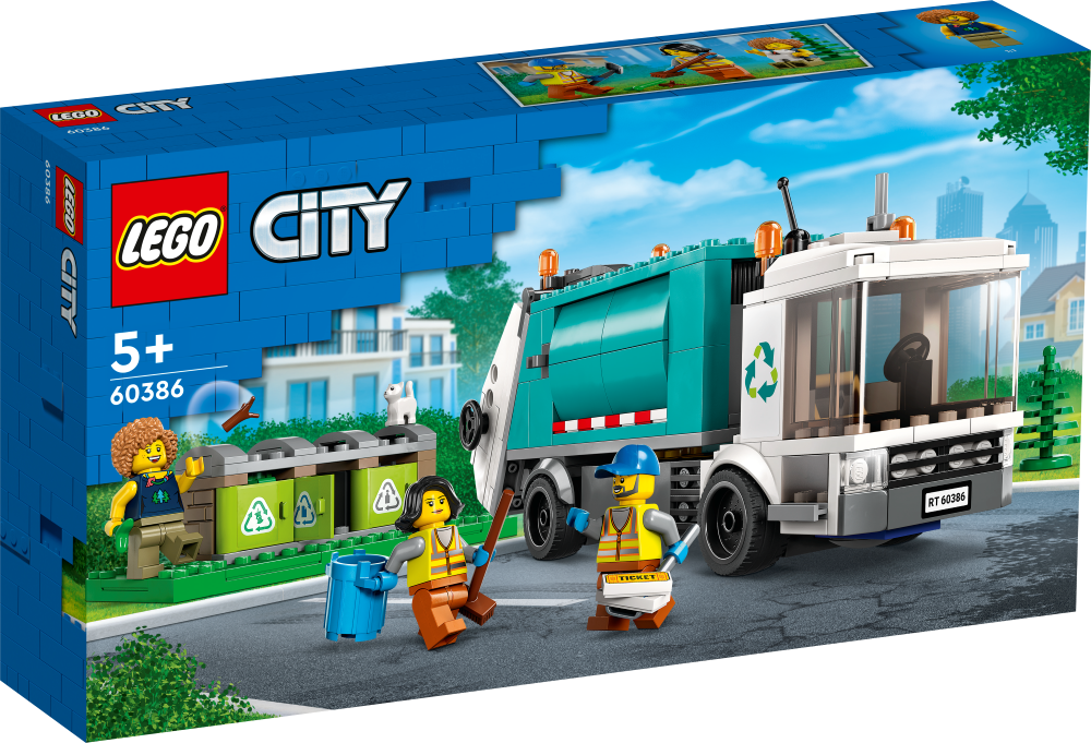 60386 LEGO® City Atkritumu pārstrādes auto, 5+ gadi, 2023. gada modelis