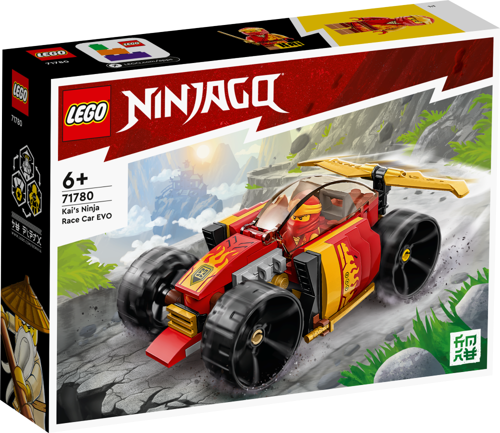 71780 LEGO® Ninjago Гоночная машина ЭВО Кая, 6+ лет, модель 2023 года 71780  II NINJ 1-3 | LEGO® Ninjago | LEGO® мир | berniem.eu