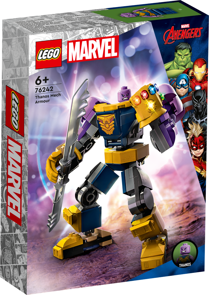 76242 LEGO® Marvel Super Heroes Thanos robotbruņas, 6+ gadi, 2023. gada modelis