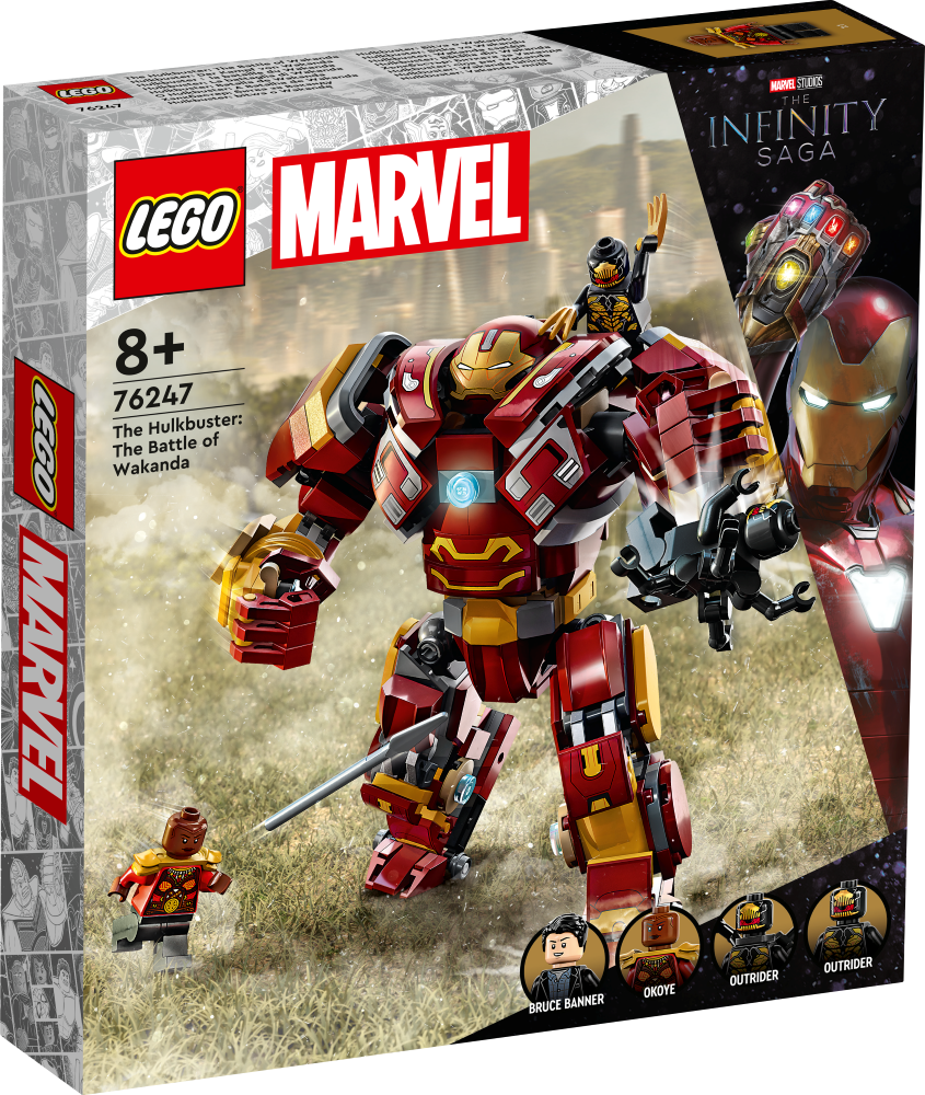 76247 LEGO® Marvel Super Heroes Hulkbuster: cīņa par Wakanda, 8+ gadi, 2023. gada modelis