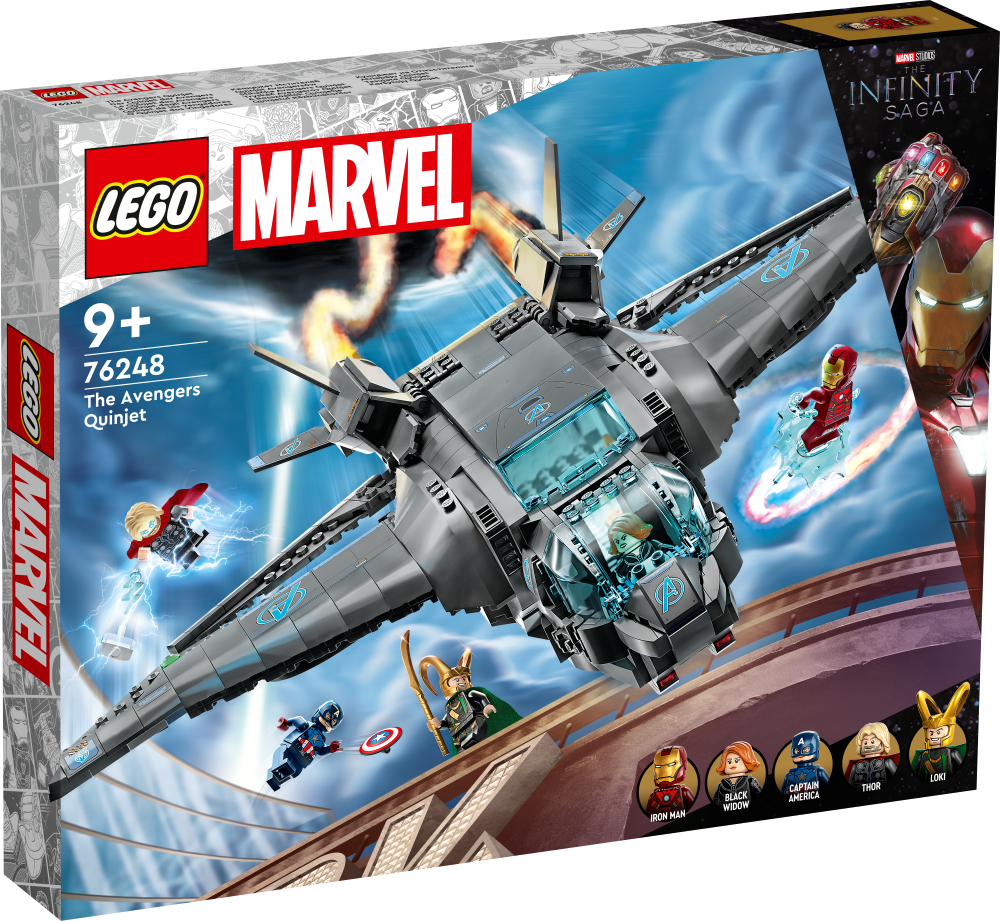 76248 LEGO® Marvel Super Heroes Квинджет Мстителей , 9+ лет, модель 2023 года