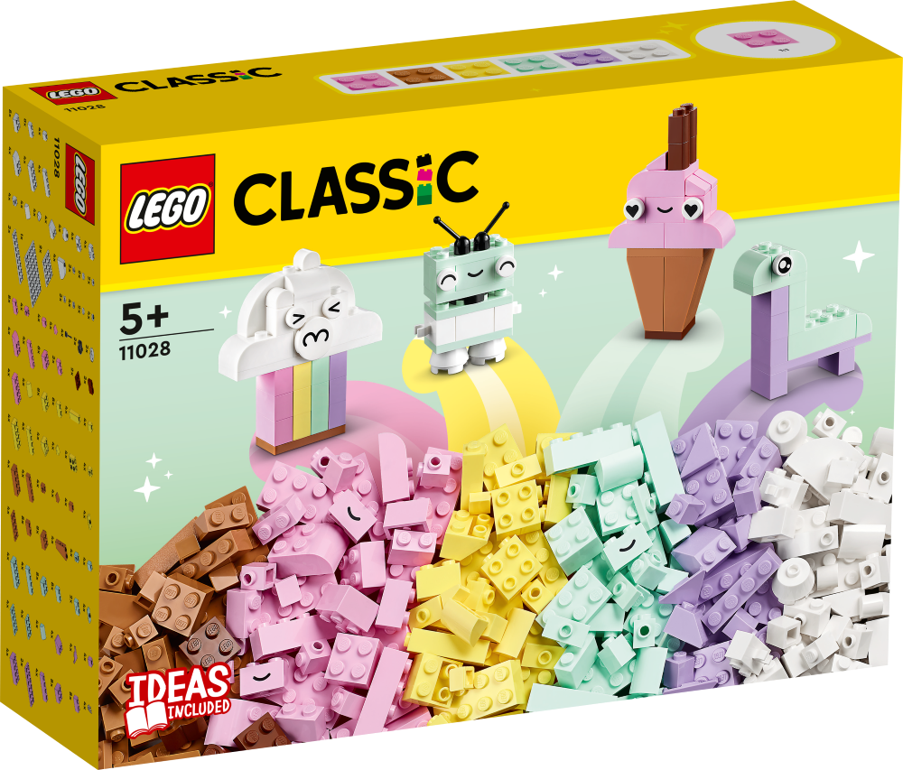11028 LEGO® Classic Radošā pasteļtoņu jautrība, 5+ gadi, 2023. gada modelis