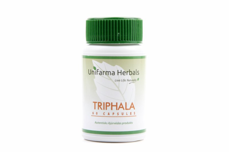 Unifarma Herbals Uztura bagātinātājs TRIPHALA, 60 kapsulas