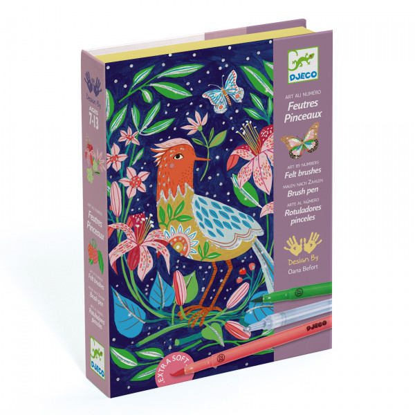 Krāsošana ar flomāsteriem - Dārzā