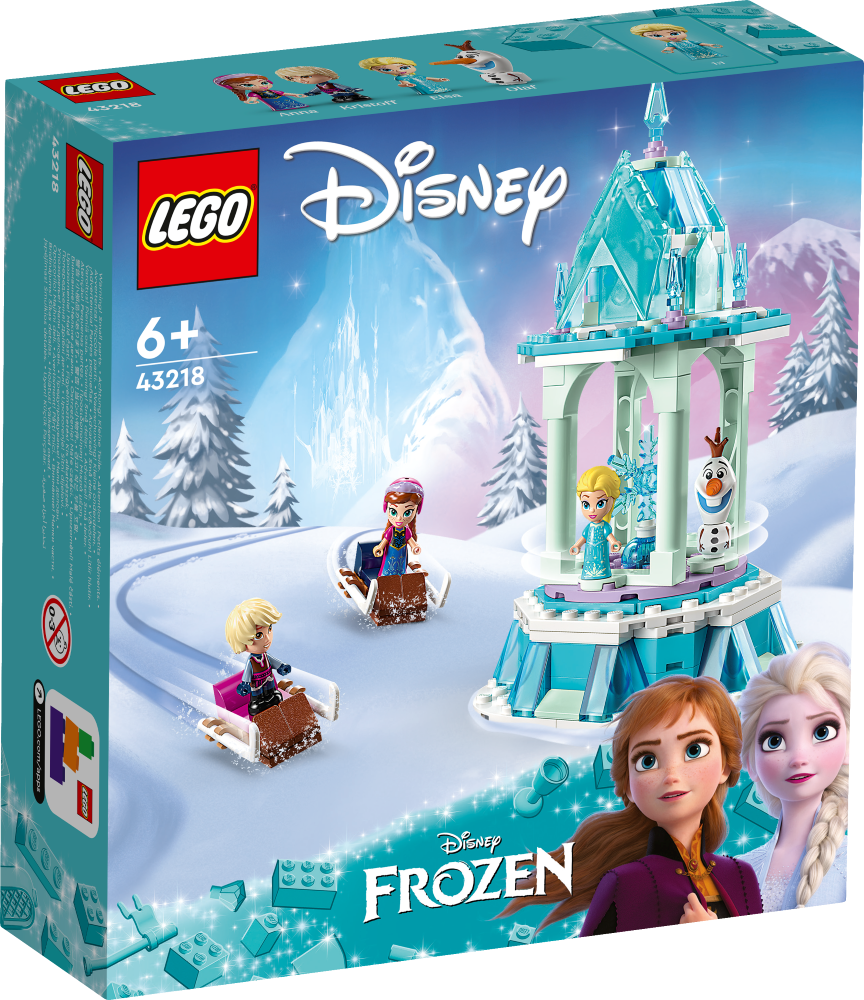 43218 LEGO® Disney Annas un Elzas maģiskais karuselis, 6+ gadi, 2023 gada modelis