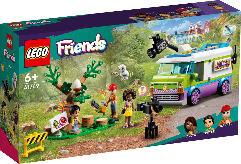 41749 LEGO® Friends Фургон Отдел новостей, 6+ лет,модель 2023 года