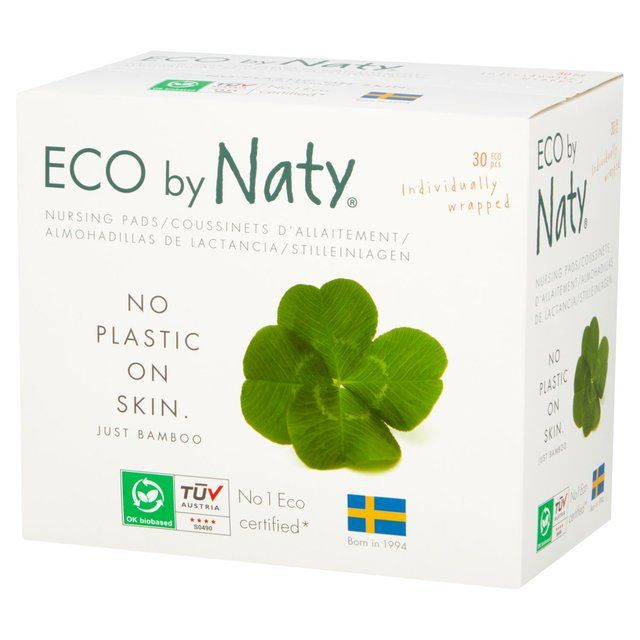 AKCIJA!!! Naty by Nature Babycare ECO Krūšturu ieliktņi barojošām mātēm, 30 gab., ECO, EKO - BIO