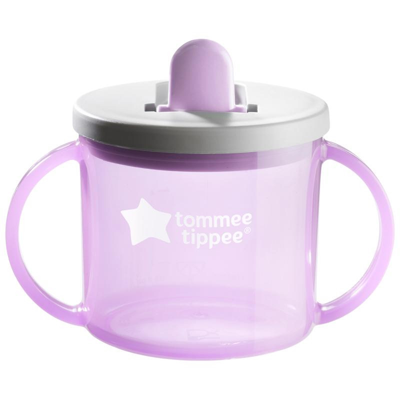 Tommee Tippee Pirmā krūzīte first cup, violētā no 4 mēn.