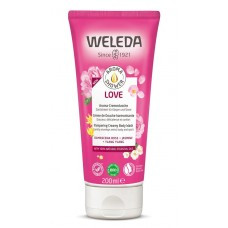 Weleda LOVE savvaļas rožu, jasmīna, ilang-ilang krēmveida dušas ziepes +, 200ml