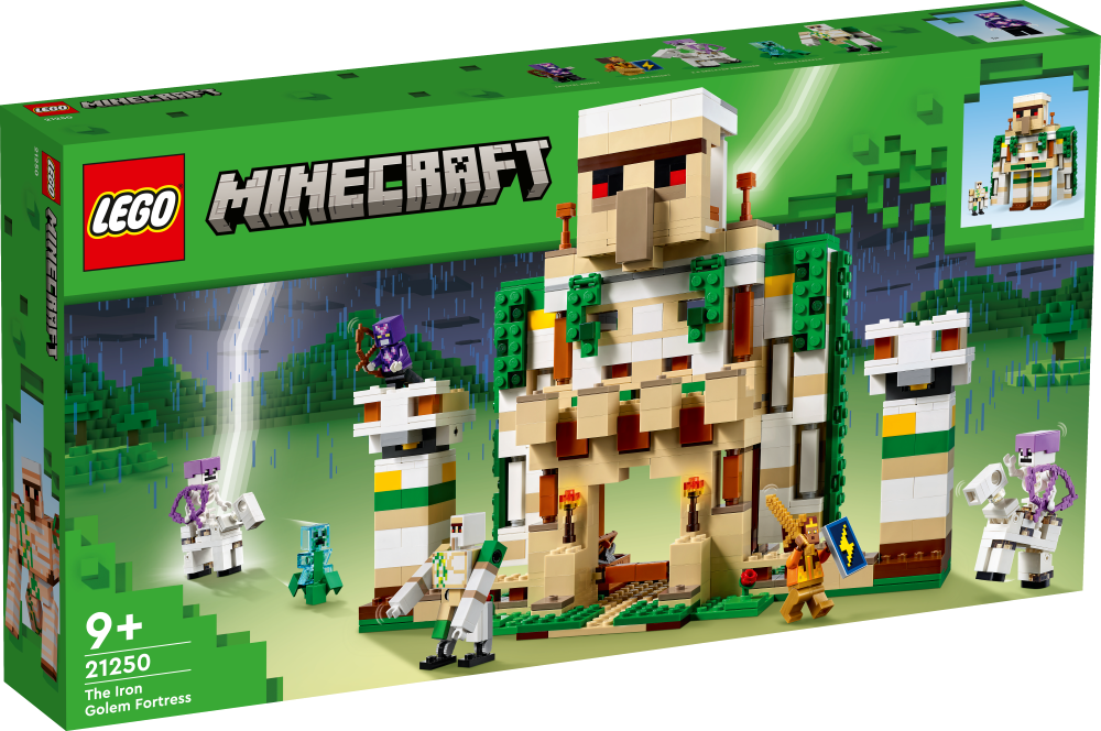 21250 LEGO® Minecraft Dzelzs robota cietoksnis , 9+ gadi, 2023 gada modelis