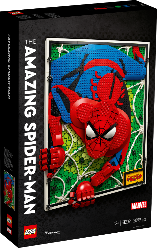 31209 LEGO® Art AMAZING Spider-Man apbrīnojamais Zirnekļcilvēks, 18+ gadi, 2023 gada modelis