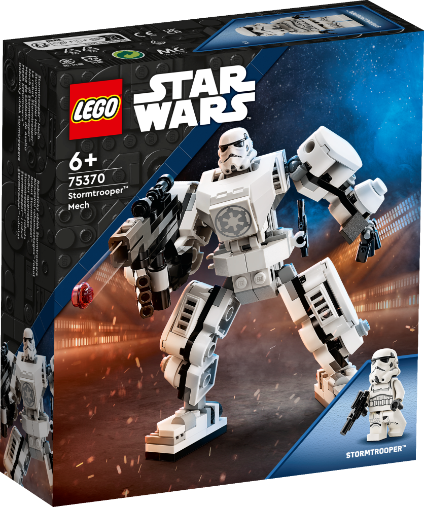 75370 LEGO® Star Wars™ Stormtrooper™ robots, 6+ gadi, 2023 gada modelis