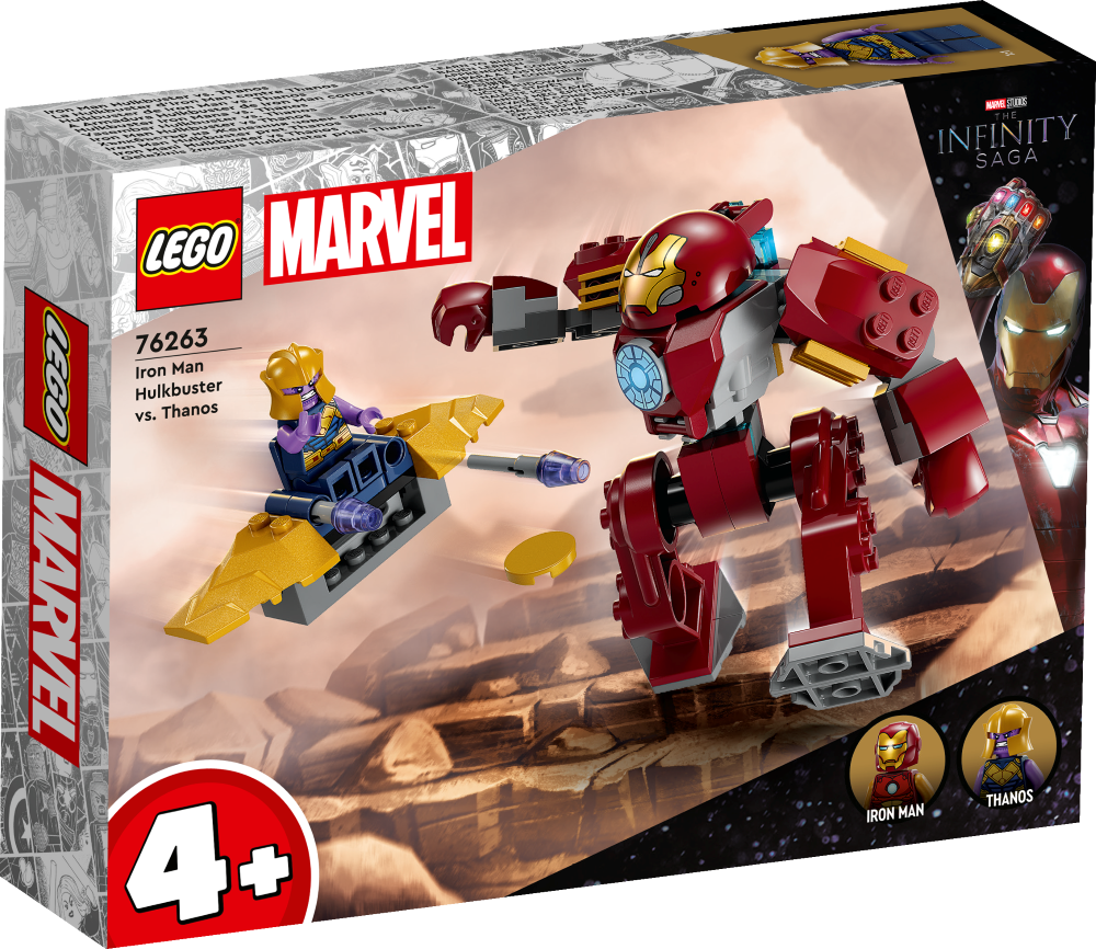 76263 LEGO® Marvel Super Heroes Iron Man Hulkbuster pret Thanos 4+ gadi, 2023 gada modelis