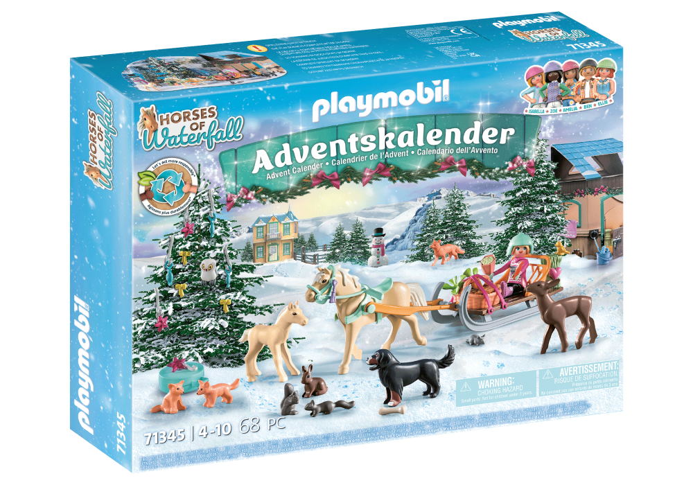 71345 PLAYMOBIL® Adventes Kalendārs Ziemassvētku brauciens zirgu kamanās, 4+ gadiem