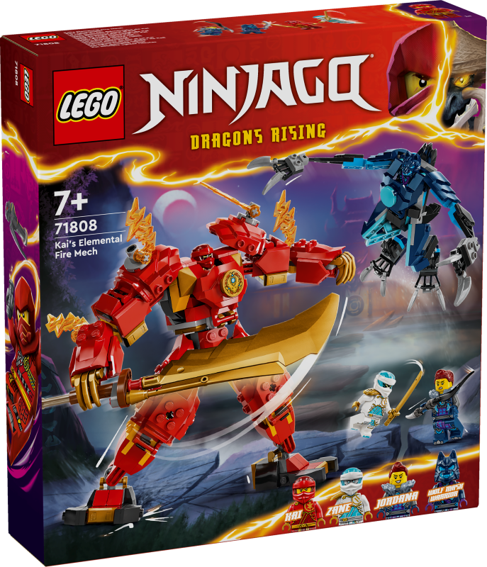 71808 LEGO® Ninjago Kai Uguns stihijas robots, 7+ лет, модель 2024 года