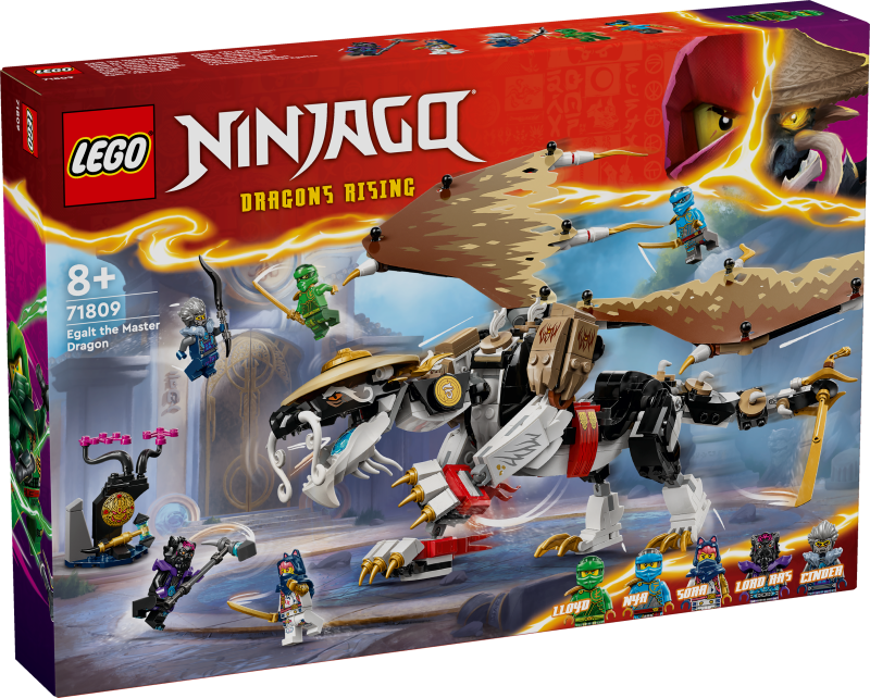 71809 LEGO® Ninjago Pūķu meistars Egalt , 8+ gadi, 2024 gada modelis