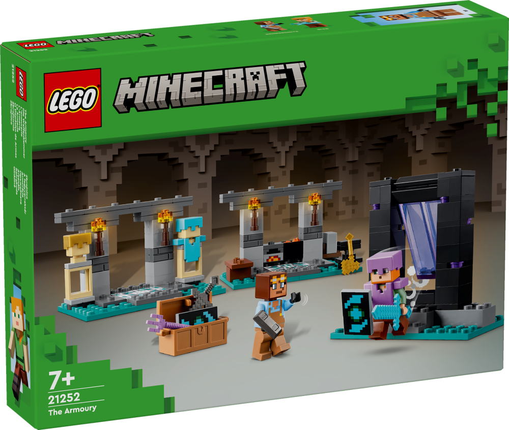 21252 LEGO® Minecraft Arsenāls,7 + gadi, 2024 gada modelis