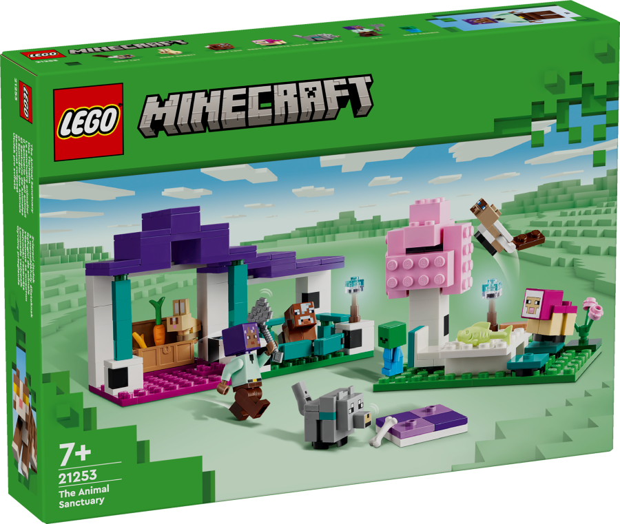 21253 LEGO® Minecraft Dzīvnieku rezervāts, 7+ gadi, 2024 gada modelis