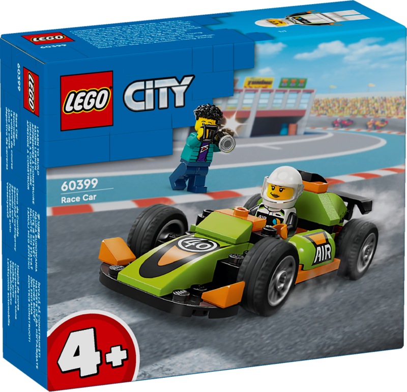 60399 LEGO® City Zaļš sacīkšu auto, 4+ лет, модель 2024 года