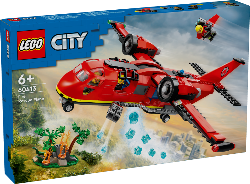 60413 LEGO® City Ugunsdzēsēju glābšanas lidmašīna, 6+ лет, модель 2024 года