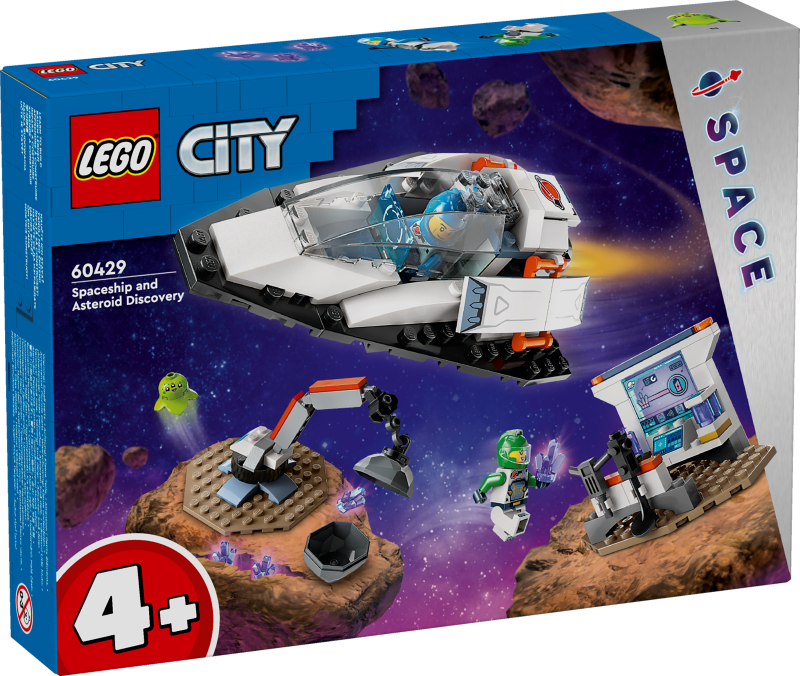60429 LEGO® City Kosmosa kuģis un asteroīda atklāšana, 4+ gadi, 2024 gada modelis