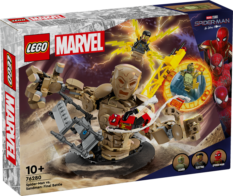 76280 LEGO® Marvel Super Heroes Zirnekļcilvēks pret Sandman: Pēdējā kauja ,10 + лет, модель 2024 года