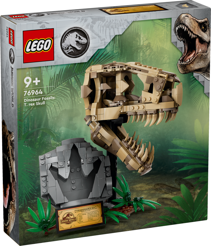 76964 LEGO® Jurassic World Dinozauru fosilijas: tiranozaura galvaskauss , 9+ gadi, 2024 gada modelis