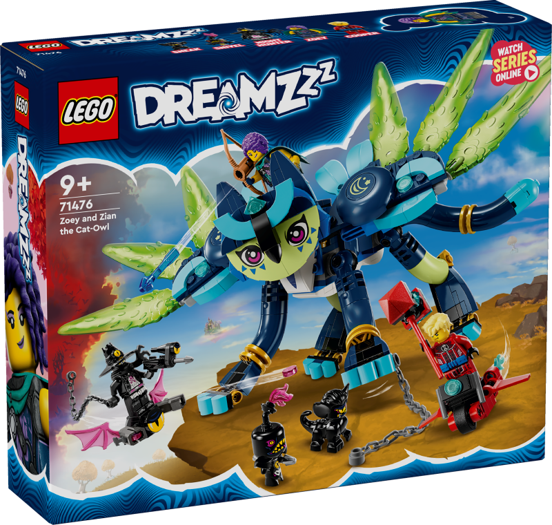 71476 LEGO® DREAMZzz™ Zoey un kaķis-pūce Zian, 9+ лет, модель 2024 года