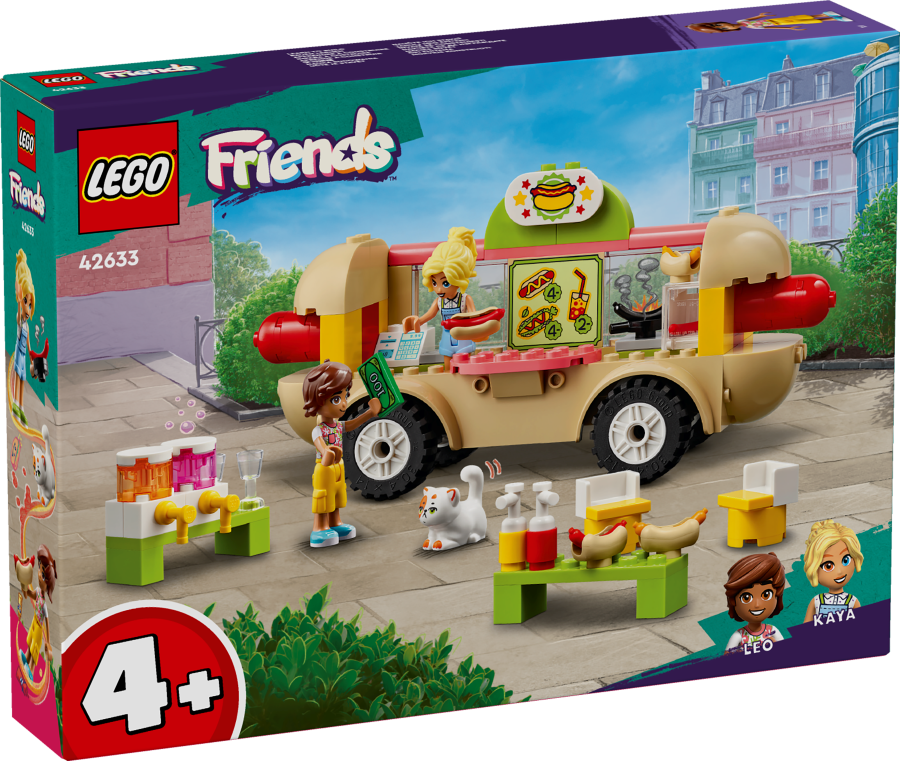 42633 LEGO® Friends Hotdogu pārtikas busiņš , 4+ gadi, 2024 gada modelis