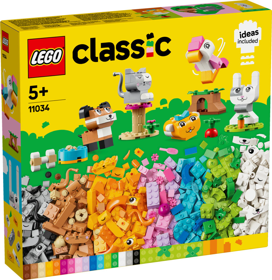 11034 LEGO® Classic Radošie mājdzīvnieki, 5+ , модель 2024 года
