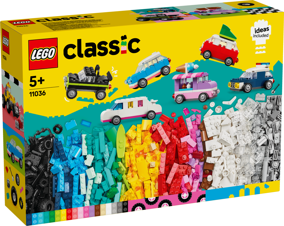 11036 LEGO® Classic Radošie transportlīdzekļi , 5+ gadi, 2024 gada modelis