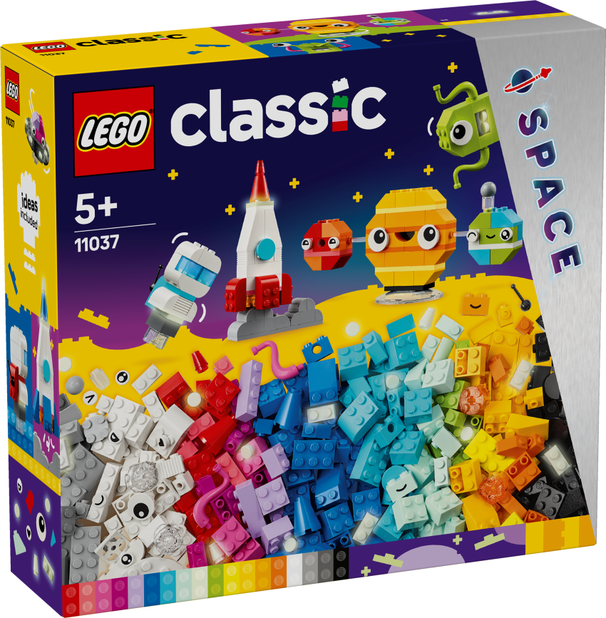 11037 LEGO® Classic Radošās kosmosa planētas , 5+ gadi, 2024 gada modelis