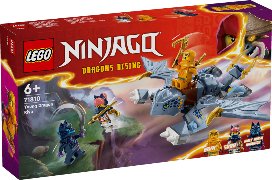 71810 LEGO® Ninjago Pūķēns Riyu, 6+ gadi, 2024 gada modelis